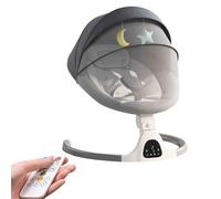 Transat bebe électrique, balancelle bebe, harnais de sécurité 5 points | Bluetooth, musique, électriqueavec télécommande, arche avec jouets