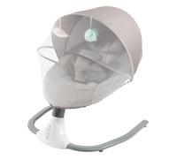 Transat Bebe éLectrique Pliable avec TéLéCommande et Blueteeth, Moustiquaire, 18KG Max, 18 Mois