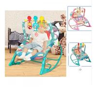 Transat bébé - MIPAN - Balancelle Avec Arche de jeux + Musique - Cotton - Dès la Naissance à 18 kg - Bleu