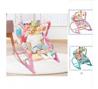 Transat bébé - MIPAN - Balancelle Avec Arche de jeux + Musique - Cotton - Dès la Naissance à 18 kg - Rose