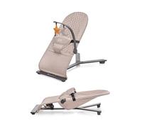 Transat bébé pliable - KINDERKRAFT - MIMI - Dossier réglable - Arche de jeux - Beige