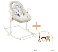 Transat bébé Up & Down Plus Greige + arche de jeux