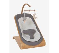 Transat bois Babyrythm naturel/gris TU