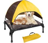 Transat Chien Hamac Chien Lit De Camp Chien Lit SuréLevé pour Chien avec CanopéE Chien Sun Lounger