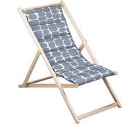 Transat Chilienne Matelassée - Jardin Prive - Futuriste - Mastic - F100