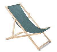Transat Classique Chaise longue Jardin en bois Melange GreenBlue GB183M