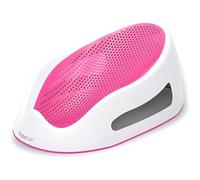 Transat de bain bébé - ANGEL CARE - Rose - Ergonomique - Sécurisant - Plastique perforé ultra doux - Maintien lombaire