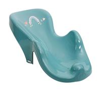 Transat de bain bébé avec ventouses antidérapantes Vert viride Météo | Structure rigide et légère en position semi-allongée, utilisable dans une baignoire adulte ou enfant, sous surveillance.