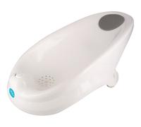dBb Remond - Transat de Bain Bébé - Forme Ergonomique - Appui-Tête Mousse - Position Inclinée - Trou Évacuation Eau - 3 Ventouses Maintien - L50 x l23 x H25 cm - Pour Bébé 0-6 Mois - Blanc