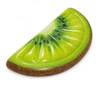 Transat De Piscine Gonflable en Forme De Tranche De Kiwi | Tapis Flottant Relaxant Semi-Circulaire