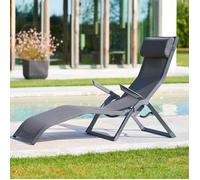 Transat ""Decima"" anthracite & graphite aluminium traité époxy en texaline - Hespéride