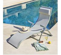 Transat ""Decima"" vert & vert laurier aluminium et texaline - Hespéride