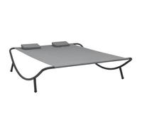 Transat deux places d'extérieur - Anthracite - 200 x 173 x 45 cm