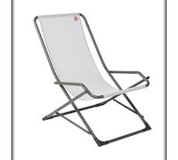 Transat - dondolina - alu. Anthracite batyline blanc gris l.92xl.63xh.83cm