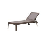 Transat Dossier inclinable Empilable Nardi Polypropylène Fibre de verre Plano 40462.53.211 Castagno