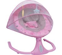 Transat électrique avec télécommande+4 vitesses+musique+Bluetooth+fonction minuterie Balançoire bébé (rose) pour 0-20 mois