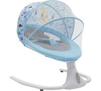 Transat électrique bleu avec Bluetooth & télécommande 0-18 mois Max 18Kg