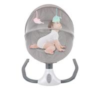 Transat électrique pour bébé - Avec télécommande et parasol - Pour enfants jusqu'à 100 kg - Gris