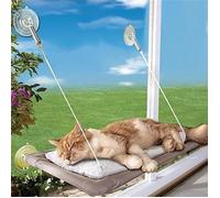 Transat Fenêtre pour Chats, dorer Hamac pour chat, Hamac de chat le verre du soleil balcon, peuvent être démontés et lavables-LEY