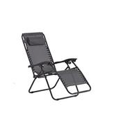 Manihi transat inclinable noir et gris foncé