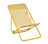 Transat Jardin Pliable - Chilienne Multi-positions : Largeur 58 Cm - Maxi Transat - Batyline® Iso - Jaune Miel - Lafuma Mobilier