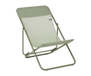 Transat Jardin Pliable - Chilienne Multi-positions : Largeur 58 Cm - Maxi Transat - Batyline® Iso - Vert Moss - Lafuma Mobilier