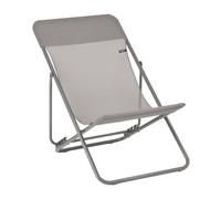 Transat Jardin Pliant Multi-positions - Largeur 58cm - Maxi Transat - Batyline® Iso - Marron Terre - Lafuma Mobilier