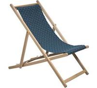 Transat Jardin Prive - Chilienne Année Bleu - Toile Amovible.
