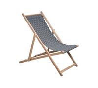 Transat JARDIN PRIVE Chilienne jacquard losange toile amovible. Multicolore