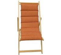 Transat Jardin Prive Chilienne Matelassée En Bois Helsinki Poterie - Toile Amovible