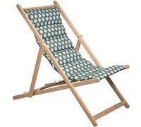 Transat Jardin Prive Chilienne Matelassée Prairie Structure En Bois Massif