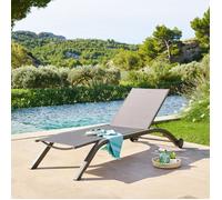 Transat ""Jimani"" mocha & praline 2 roues en aluminium et texaline - Hespéride