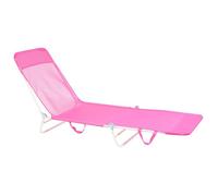 Transat KASTORIA Pliant Métal Rose fushia