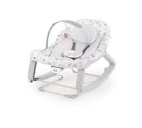 Transat Keep Cosy - 3 en 1 - 53 x 65 x 51 cm - Gris et Rose - Dès la naissance