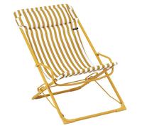 Lafuma MOBILIER - Transat Jardin Oscillant - Transaswing - Airlon - Jaune Rayure Miel - Fabriqué en France - LFM5394_A002 - Garantie 5 Ans - L.83xl.60xH.91cm