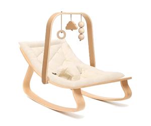 Transat Levo Hêtre avec assise au choix + arche d éveil