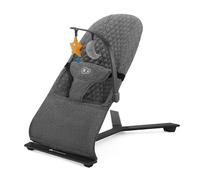 Kinderkraft Transat bébé MIMI – Naissance à 9 mois, dossier 3 positions, pliable à plat – Gris