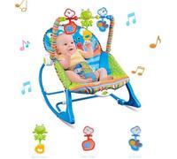 Transat musical pour bébé Berceau électrique Siège balançoire à 3 Positions,6 mois-3ans