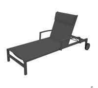 Transat ""Ocala"" anthracite & graphite 2 roues en aluminium traité époxy - Hespéride