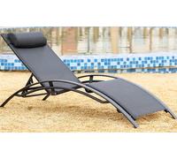 Transat Occulto noir en textilène de Côté Lounge