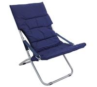 TRANSAT PLIANT DE JARDIN RÉGLABLE BLEU EN ALUMINIUM MOD. CANAPONE