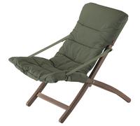 Transat pliant rembourré en bois FIAM Linda Soft - Vert Sauge
