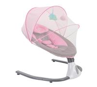 Transat pour bébé, avec 2 jouets en peluche, 12 musiques intégrées et lecteur MP3, quatre réglages de temps, avec télécommande
