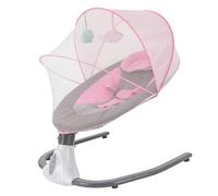 Transat pour bébé, chaise à bascule automatique, quatre vitesses/heures réglables, lecteur MP3, télécommande, base en forme de U, contrôle du volume