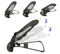 Transat pour bébé, ergonomique, doux, hauteur réglable, âge recommandé : 0 à 3 ans, capacité de poids : 18 kg, 3 positions d’inclinaison, ceinture de sécurité, coussin d’assise amovible et lavable, Bl