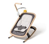 Transat pour bébé WILLIAM KENT 1733 Whoopy - Réducteur en tissu respirant - Gris - Décor bois