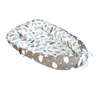 Transat Pour Nouveau-Né,Lit Nid En Coton,Amovible,Lavable Et Portable,Résistant À La Pression,Pour Enfants,Filles Et Garçons - Type Gray Leaf