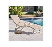 Transat Samba pliable lin/argile Hespéride