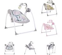 Transat Swing+ avec fonction musique, volume réglable, minuterie gris