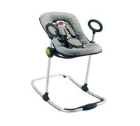 Transat Up&Down I - BEABA - Réglable en Hauteur - 3 Positions d'Inclinaison - Noir/Gris